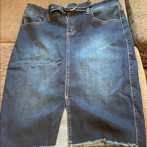 Denim Jean Skirt.